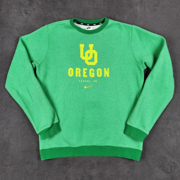 Nike Other - Oregon Ducks Nike Sweatshirt Mens Medium Green Crewneck Pullover OU